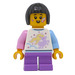 LEGO Meisje met Pony Shirt Minifiguur