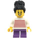 LEGO Meisje met Striped Shirt Minifiguur