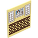 LEGO Glass for Frame 1 x 6 x 6 with Family Portrait, Shutters and Brown Lattice / Window (42509)