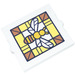 LEGO Glass for Window 1 x 2 x 2 with Bee Motif Stained Glass Window Sticker (35315)