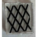 LEGO Glass for Window 1 x 2 x 2 with Black Lattice Sticker (35315)