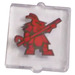 LEGO Glass for Window 1 x 2 x 2 with Dark Red Warrior Sticker (35315)
