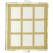 LEGO Glass for Window 1 x 2 x 2 with Gold Lattice (35315 / 111470)