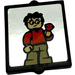 LEGO Glass for Window 1 x 2 x 2 with Harry Potter with Philosopher's Stone Sticker (35315)