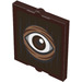 LEGO Glass for Window 1 x 2 x 2 with Large Brown Eye Sticker (35315)
