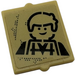 LEGO Glass for Window 1 x 2 x 2 with male minifigure with wearing striped west Sticker (35315)