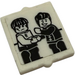 LEGO Glass for Window 1 x 2 x 2 with Minifigures Shaking Hands Sticker (35315)