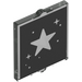 LEGO Glass for Window 1 x 2 x 2 with Stars on Black (35315 / 116019)