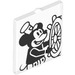 LEGO Glas for Venster 1 x 2 x 2 met Steamboat Willie (35315 / 104673)