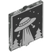 LEGO Glass for Window 1 x 2 x 2 with UFO and Trees (35315 / 111997)