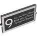 LEGO Glass for Window 1 x 2 x 3 with '9', 'Yellow Brick Road', 'Brickadilly Circus' and 'Twobytwo Square' Sticker (35287)