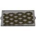 LEGO Glass for Window 1 x 2 x 3 with Gold Lattice Sticker (35287)