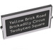 LEGO Glass for Window 1 x 2 x 3 with 'Yellow Brick Road', 'Brickadilly Circus' and 'Twobytwo Square' Sticker (35287)