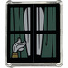 LEGO Glass for Window 1 x 3 x 3 with Window with Inkwell, Feather and Sand Green Curtains Sticker (51266)