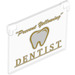 LEGO Glas for Fenster 1 x 4 x 3 Opening mit &quot;Dentist&quot; (30718 / 60603)