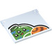 LEGO Glass for Window 1 x 4 x 3 Opening with Lego Alien Head Graffiti Sticker (35318)
