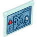 LEGO Glass for Window 1 x 4 x 3 Opening with Loki (35318)