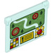 LEGO Glass for Window 1 x 4 x 3 Opening with Map with Trees (60603)