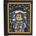 LEGO Glass for Window 1 x 4 x 3 Opening with Portrait in Frame with Ivy and Butterflies Sticker (35318)