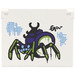 LEGO Glass for Window 1 x 4 x 3 Opening with Spider Queen’s Base Rug Design Sticker