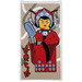 LEGO Glas for Venster 1 x 4 x 6 met Asian Lady &amp; &#039;Chic&#039; in Ninjargon Sticker (6202)