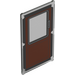 LEGO Glass for Window 1 x 4 x 6 with Brown door (35295 / 100773)