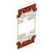 LEGO Glass for Window 1 x 4 x 6 with Chinese Gold and Red Decoration (35295 / 110164)