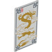 LEGO Glass for Window 1 x 4 x 6 with Dragon Pattern (13469)