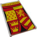 LEGO Glas voor Venster 1 x 4 x 6 met &#039;GRYFFINDOR&#039; Rood en Geel Coat van Armen Banner Sticker (6202)