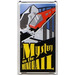 LEGO Glass for Window 1 x 4 x 6 with 'Mystery on the MONORAIL' Movie Poster Sticker (35295)