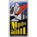 LEGO Glass for Window 1 x 4 x 6 with &#039;Mystery on the MONORAIL&#039; Movie Poster Sticker (6202)