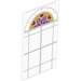 LEGO Glass for Window 1 x 4 x 6 with Stained Glass Arched Top (29184)