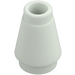 LEGO Glow in the Dark Solid White Cone 1 x 1 with Top Groove (4589)