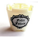 LEGO Glow in the Dark Solid White Cone 3 x 3 x 2 with Axle Hole with Felix Felicis Sticker (6233)