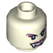 LEGO Glow in the Dark Solid White Lord Vampyre&#039;s Bride Head (Recessed Solid Stud) (3626 / 10870)