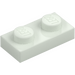 LEGO Blanco sólido fosforescente Placa 1 x 2 (3023 / 28653)