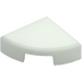 LEGO Glow in the Dark Solid White Tile 1 x 1 Quarter Circle (25269)