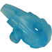 LEGO Glow in the Dark Transparent Vit Bionicle Arm Rustning med Transluscent Bluish Marbling (57560 / 62286)