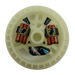 LEGO Ve tmě svítící transparentní bílá Technic Disk 5 x 5 s Dynamite (32356)