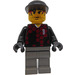 LEGO Goalkeeper with Red and Black Torso, &quot;1&quot; Minifigure