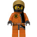 LEGO Gold Zahn mit Helm Minifigur
