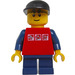 LEGO Grand Carousel Boy with Red Shirt and Black Cap Minifigure
