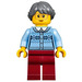 LEGO Grandma mit Bright Light Blau Sweater Minifigur