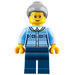 LEGO Grandmother with Bright Light Blue Sweater Minifigure