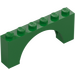 LEGO Vert Arche 1 x 6 x 2 Dessus d&#039;épaisseur moyenne (15254)