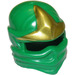 LEGO Green Balaclava with Ridged Forehead with Gold (25393 / 99305)