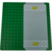 LEGO Groen Grondplaat 16 x 16 met Driveway met Geel truck (30225)