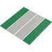 LEGO Vert Plaque de Base 32 x 32 (7-Stud) Droit avec Plaine Runway (Large)