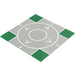 LEGO Grøn Bundplade 32 x 32 (7-Stud) med  Intersection og Runway med bred &quot;V&quot;