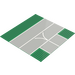 LEGO Vert Plaque de Base 32 x 32 (7-Stud) avec T Intersection et Runway avec &quot;v&quot; étroit